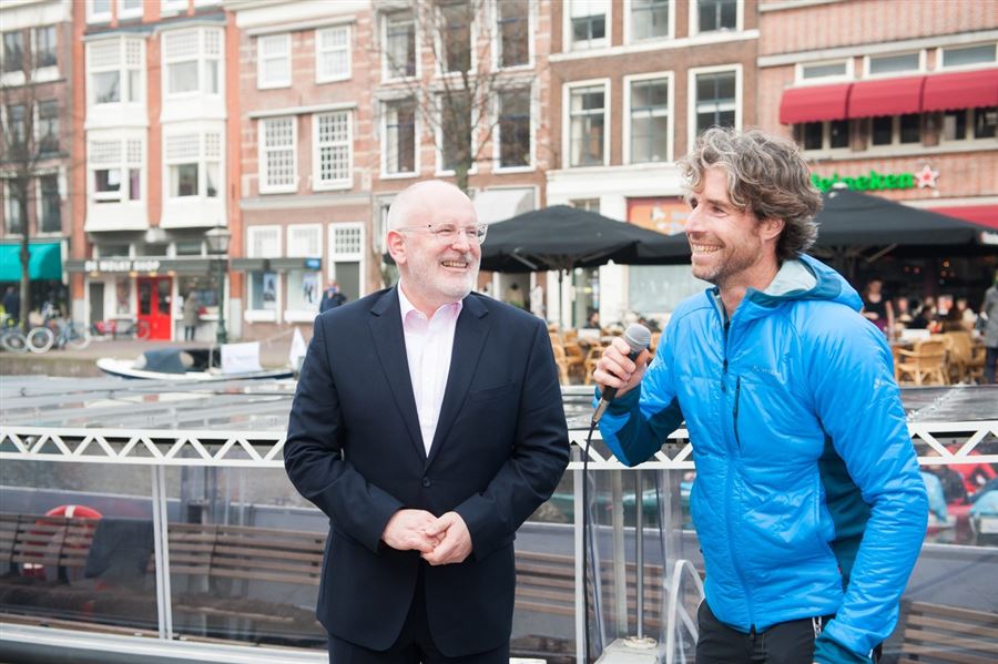 Merijn Tinga en Frans Timmermans